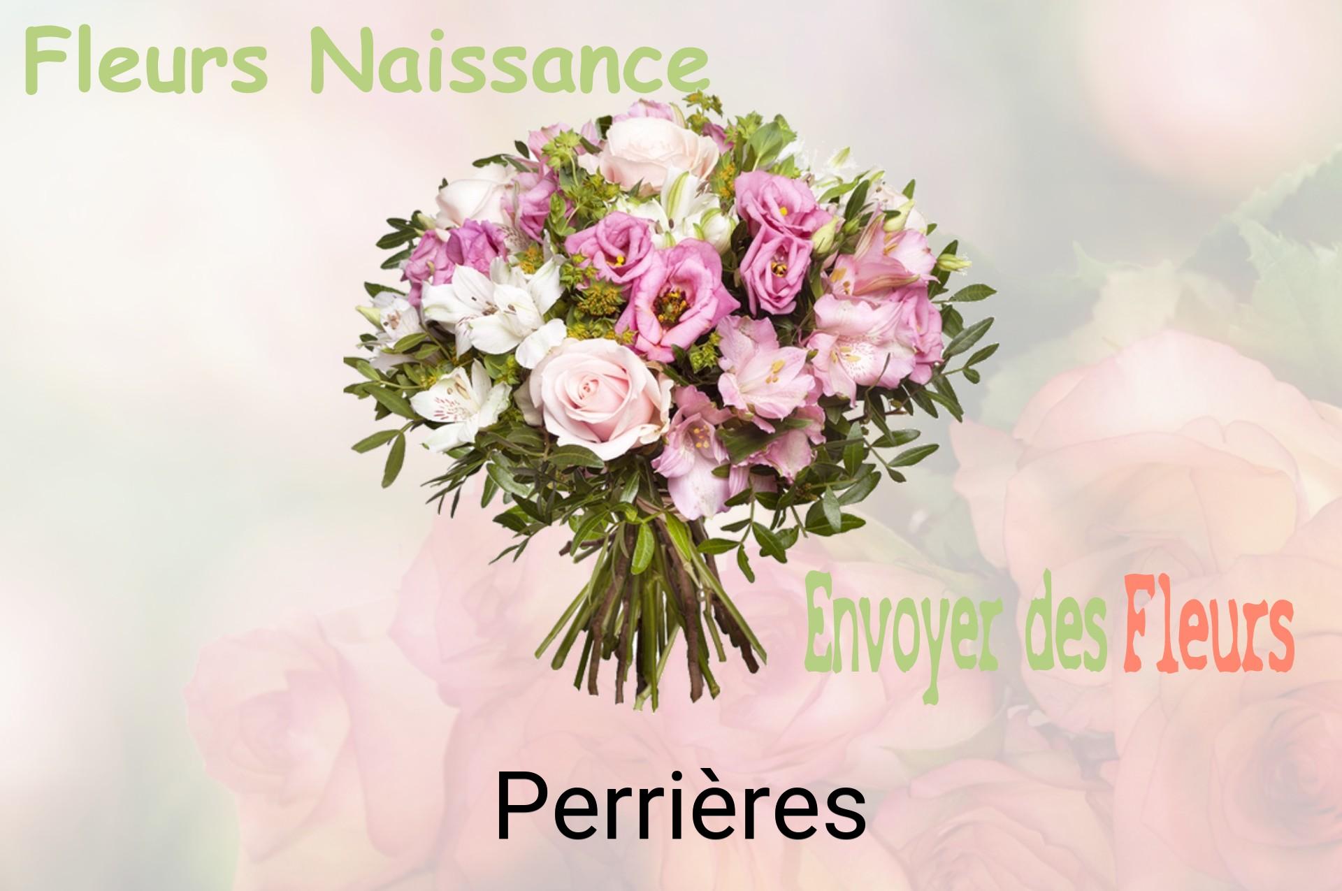 Bouquet de fleurs de naissance livré à Perrières